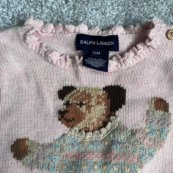 Ralph Lauren Bear Sweater - Picture 2 of 2